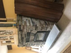 Another zero clearance "Cultured" Stone veneer